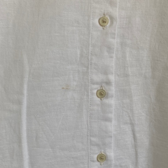 J Crew Relaxed-fit beach shirt in linen-cotton blend‎ Small White - Picture 3 of 7